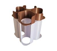 Générique Rangemement Blanc pour 12 Pots et 12 couvercles pour yaourtière multidélices (Marron)