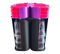 Générique Rangemement Noir pour 12 Pots et 12 couvercles pour yaourtière multidélices (Violet)