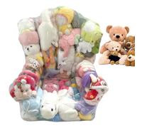 Générique Rangement Animal en Peluche Fauteuil - Housse Imperméable pour Sac de Rangement de Peluches - Organisateur avec Fermeture Éclair pour Chambre Salle De Classe Garderie École