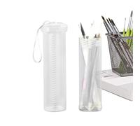 Générique Rangement de pinceaux - avec Organisateur Extensible à Cordon - Boîte à crayons et pinceaux - Fournitures de papeterie pour marqueurs, crayons et stylos, pour la maison, le bureau,