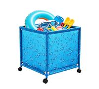 Générique Rangement Piscine | Coffre De Rangement Extérieur Roulant - Organisateur Piscine | Pour Propriétaires Jardiniers Locataires Terrasse Jardin Maison Abri Bouées Serviettes Plage