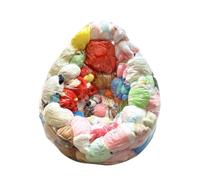 Générique Rangement Pouf pour Peluches Grand Meuble Canapé | Pouf Transparent Rangement Peluches Siège Confortable Canapé Pour Chambre Bébé Salon Adultes Ados