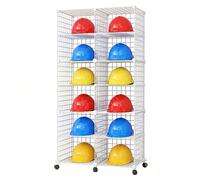 Générique Rangement pour Casques de Chantier Support pour Casques de Sécurité, Organiseur de Casques de Sécurité de Chantier, Expositeur pour Casques de Moto