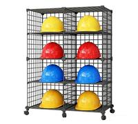 Générique Rangement pour Casques de Chantier Support pour Casques de Sécurité, Organiseur de Casques de Sécurité de Chantier, Expositeur pour Casques de Moto