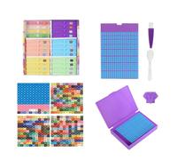 Générique Rangement pour Peinture à Strass,Plateaux pour Art en Strass et Stockage de Peintures | Boîtes Outils Compartiments pour Artisanat Créatif Bijoux Perles Garçons Filles Adultes