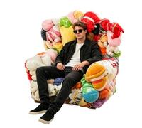 Générique Rangement pour s - PVC | Pouf De Rangement pour Non Gonflable | Sac De Rangeement Souple 1 pour s, en Peluche Et Animaux en Peluche pour, Conçu pour Aider À