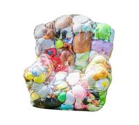 Générique Rangement pour s - PVC | Pouf De Rangement pour Non Gonflable | Sac De Rangeement Souple 1 pour s, en Peluche Et Animaux en Peluche pour, Conçu pour Aider À