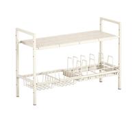 Générique Rangement Sous Évier | Étagères De Rangement Pour Placard,Étagère Double Étage Extensible Solide Pour Placard Cuisine Vaisselle Armoire