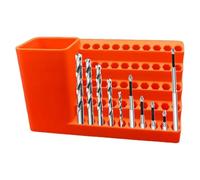 Générique Rangement Tournevis - Organiseur de Pointe de Perceuse de Précision | Support ABS Antidérapant 50 Trous pour Atelier, Armoire, Cabane ou Sous-Sol, 14x8x4.5cm
