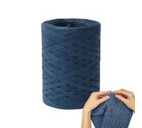 Générique Raphia à Crocheter en Papier Naturel, Fil Luxe pour Sac, Chapeau d’été et Artisanat, pour Bricolage, décoration et Jardinage, Rouleau de Ruban résistant pour projets créatifs - 5mm x 150m