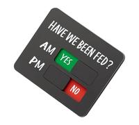 Générique Rappel d'alimentation Animale - Tableau Glissant AM PM | Curseur Rappel Magnétique ou Adhésif Double Face | pour Programme Minceur Maison Cuisine et Entraînement au Contrôle de l'Appétit