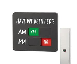 Générique Rappel pour Chien,Tableau Journalier AM PM,Curseur Rappel Magnétique ou Adhésif Double Face - pour Programme Minceur Maison Cuisine et Entraînement au Contrôle de l'Appétit