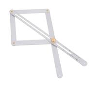 Générique Rapporteur D'angle en Acier Inoxydable Travail du Bois, Outil Multifonction de Mesure Précise Création D'angles Spéciaux, pour Carrelage et Pierres