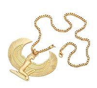 Générique Rare Grand Collier BIB ISIS XXL. Reine Mythique Egypte Ancienne.