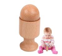 Générique Rassel aus Holz, Smooth Grip Toy sensorisches Spielzeug für Kleinkinder - Vorschulische Lernaktivitäten für Feinmotorik und Formerkennung