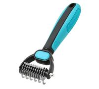 Générique Râteau À sous-Poil Canin | Brosse de toilettage Double Face pour Animaux de Compagnie | Outil Démêloir Ergonomique pour Chiot | Adapté aux Chatons et Chiots en intérieur Maison