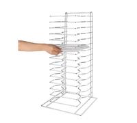 Générique Râtelier à Plaques à Pizza Inox 14 Niveaux - Support Vertical - Gain de Place - Rangement Professionnel