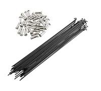 Générique Rayons de Bicyclette Acier 14 pcs/lot 14g 186 188 259 261 292 294mm Sainless Acier VTT Portefeuille Vélo de Montagne Vélos Roue Rim Partie Nippers(Black 261mm)