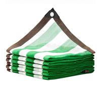 Générique Rayures Vertes Et Blanches Filet D'Ombrage avec œillets Toile d'Ombrage Respirant Bâche D'ombrage Jardin Voile d'ombrage Effet d'ombrage à 95% pour Potager Serre Pergola Patio(2X2.0M)