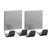 Générique Razor Holder For Shower - 2.56 Inch No Drill Stainless Steel Razor Holder | Adhesive Wall Mounted | Hooks Storage Rack For Bathroom Kitchen Silver 2 Pack. 1.77in.