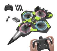 Générique RC Airplane, Remote Control Stunt Roll Fighter Plane, 8.07x5.12x1.77 inches Lightweight Sturdy Outdoor Flying Toy for Beginners, Adults, Girls, Boys, Park, Yard, Playground Fun