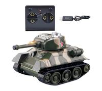 Générique Rc Tank Toy, Educational Battle Tank, 2.68x1.57in Mini Interactive Vehicle, Stem Learning Activity, Authentic Fun Design for Boys, Girls, Bedroom, Living Room, Indoor, Playroom Use