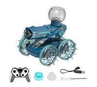 Générique Rc Truck, Rc Vehicle, Speed Adjustable Water-Resistant Smooth Drifting Compact Size with LEDs & Water Squirter, Remote Control Car for Outdoor Activities, 6.89x6.1x7.4inches