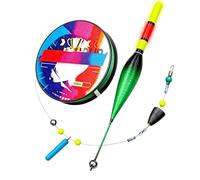 Générique Ready-to-Use Fishing Line & Bobber Set - Pre-Tied High-Visibility Float Rig - Sensitive Slip Float Kit for & Saltwater - Portable Fishing Gear for Kayak, Boat & Bank - 18cm