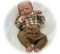 Générique Réaliste Reborn Poupées 49 cm Ava-Tar Bebe Garçon Dormant Corps Vinyle Silicone Souple Réaliste Poupée Nouveau-né Baby Doll Jouets Cadeau pour Les Enfants âgés de 3 Ans et Plus