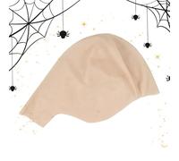 Générique Realistic Bald Cap Wig Hat, Halloween Costume Bald Head Cover, 1pc Stretchable Skin Tone Wig Base with Design, Reusable Cosplay Accessory for Film Theater Photography Dress Up