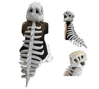 Générique Realistic Dinosaur Skeleton Costume Set, 3D Plush Dino-saur, Halloween Dinosaur Themed Skull Cosplay Props (1pcs)