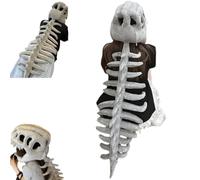 Générique Realistic Dinosaur Skeleton Costume Set,Halloween Themed Skull Cosplay Props,3D Monster Mask Scary Plush Accessory