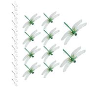 Générique Realistic Dragonfly Decor, Fake Garden Ornament Set, Durable Weatherproof Acrylic Build Structure, Motion Style Nature Design Accent, Outdoor Design Style, Garden Use for Yard