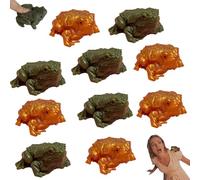 Générique Realistic Frog Toad Soft TPR Figurine, Toad Prank, Frog Squeeze Fun, Realistic Toads Prank Toys, Niche, A Niche, Novel Pra-NK Game (10pcs-Mix)