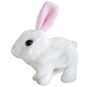 Générique Realistic Interactive Bunny, Electronic Plush Rabbit Toy with Jumping, Twitching, and Shaking Ears, Stuffed Pet Figure for Kids, Home, Bedroom, Playtime, Easter, Family