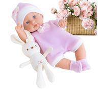 Générique Realistic Kids Doll - 12 inch Washable Full Body Toy with Bunny | Real Life Dolls for Family, Friends, Girls, Youth, Teens, Daughter, Nursery, Birthdays, Valentine’s Day, and Home Play
