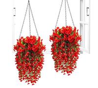 Générique Realistic Outdoor Faux Greenery, Artificial Garden Flowers, 26.8 inches with Stems, Authentic Balcony Decor Plants, Vibrant Home Party Accents for Yard Indoor Birthday Wedding Usage