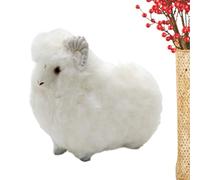 Générique Realistic Plush Sheep Toy, Soft Lamb Doll Decoration, 25cm Sheep Stuffed Animal for Home Dormitory, Indoor Ornament for Living Room Office Windowsill Bedroom, Cute Farm Animal Décor for Ki