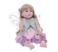 Générique Realistic Reborn Doll, Fairy Girl Figurine Toy, 21.7x9.84 inches Couch Shelf with PVC Build, Life-Like Doll Figure, Reborn Toys with Wing Design, Kids Toys for Kids Bedroom & Living Room