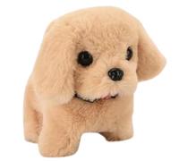 Générique Realistic Robot Puppy, Hopping Dog Interactive Electronic Plush Puppy Toy Realistic Puppy, Walking, Barking & Tail Wagging Pet for Kids (Golden Retriever)