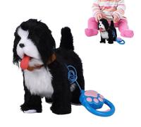 Générique Realistic Robot Puppy - Plush Robotic Puppy, Electronic Walking Barking Pet for Kids Girls Adults Home Play Birthday Party Nursery | Interactive Electronic Pet Toy for Fun and Entertainment