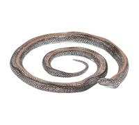 Générique Realistic Snake Model Toy, Life-Like Fake Reptile Figure with Detailed Texture, Flexible Rubber Design, Manufactured with Outstanding PVC Material, Color Dark Brown, 136g