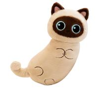 Générique Realistic Stuffed Cat, Soft Cat Toy Companion, Plush Figure Pillow Cute Animal Doll with Texture Design, Home Decor Piece, Plush Character Style Cushion Set, Bedroom Display Use