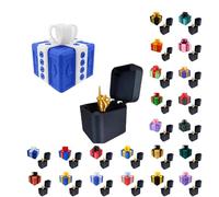 Générique Really Annoying Gift Box with Twisted Storage and Assorted Colours Gift Box 3D Stuffing and Catching Surprise Box Useless and Offset Finger Figurine for Birthday Christmas Parties 8X8 6X6