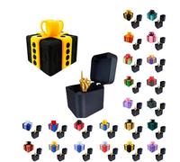 Générique Really Annoying Gift Box with Twisted Storage and Assorted Colours Gift Box 3D Stuffing and Catching Surprise Box Useless and Offset Finger Figurine for Birthday Christmas Parties 8X8 6X6
