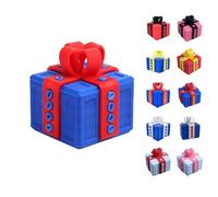 Générique Really Annoying Gift Box with Twisted Storage and Assorted Colours Gift Box 3D Stuffing and Catching Surprise Box Useless and Offset Finger Figurine for Birthday Christmas Parties 8X8 6X6