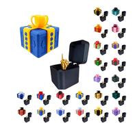 Générique Really Annoying Gift Box with Twisted Storage and Assorted Colours Gift Box 3D Stuffing and Catching Surprise Box Useless and Offset Finger Figurine for Birthday Christmas Parties 8X8 6X6