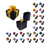 Générique Really Annoying Gift Box with Twisted Storage and Assorted Colours Gift Box 3D Stuffing and Catching Surprise Box Useless and Offset Finger Figurine for Birthday Christmas Parties 8X8 6X6