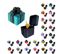 Générique Really Annoying Gift Box with Twisted Storage and Assorted Colours Gift Box 3D Stuffing and Catching Surprise Box Useless and Offset Finger Figurine for Birthday Christmas Parties 8X8 6X6