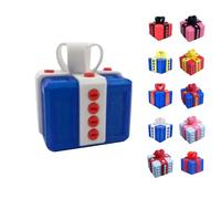 Générique Really Annoying Gift Box with Twisted Storage and Assorted Colours Gift Box 3D Stuffing and Catching Surprise Box Useless and Offset Finger Figurine for Birthday Christmas Parties 8X8 6X6